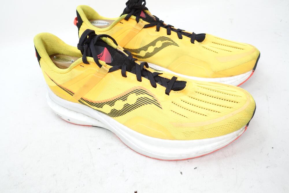 Saucony Tempus Shoes Mens Size 14 Yellow Running Cushioned Sneakers S20720-16